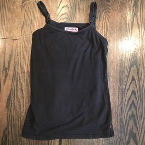 Glamour mom nursing tank black size s